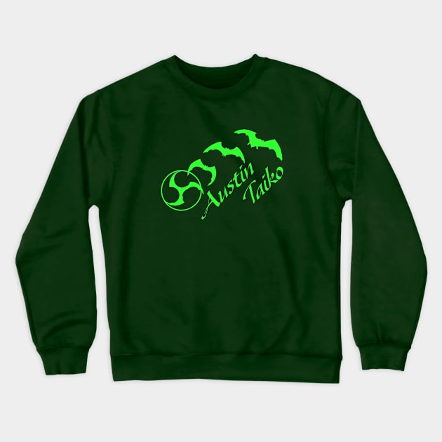 AT Bat Mitsudomoe lime Crewneck Sweatshirt by Austin Taiko